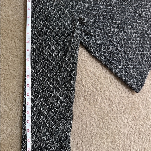 Eileen Fisher Rosette Jacquard Jacket Women's Black and White Patterned Jacket M - Picture 15 of 16